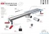 Wiper New Premium Slim Ponente Odpływ liniowy z kołnierzem 50 cm poler syfon Smart Trap 100.3387.01.050